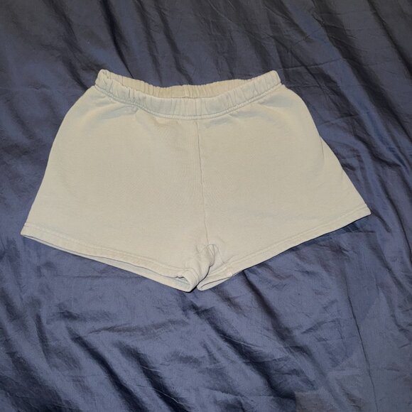 Aritzia TNA Cozy Fleece Mini Short XS Sage Green Soft Lounge Shorts - Picture 1 of 4